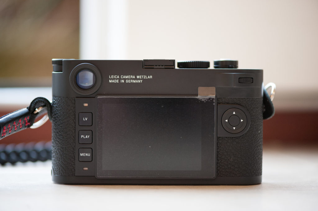 Leica M10 rear of camera